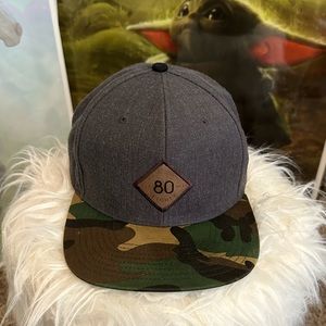80 Eighty SnapBack Hat with Leather Patch